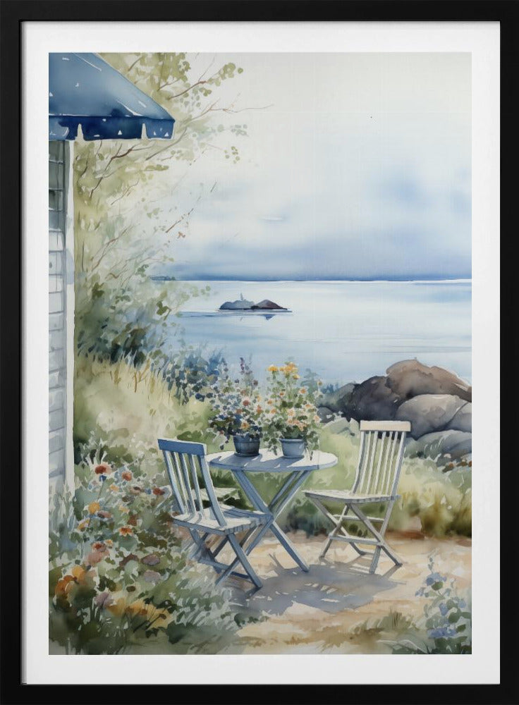 Summer Theme In Watercolor No 7 - Poster / Art Print