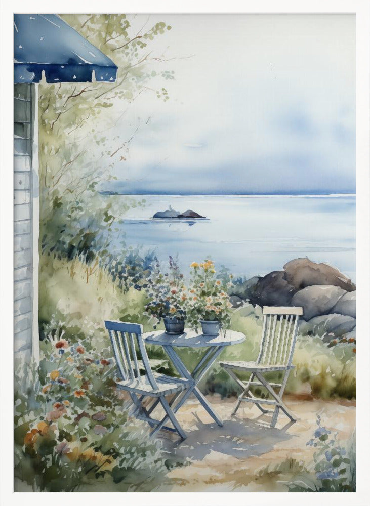 Summer Theme In Watercolor No 7 - Poster / Art Print