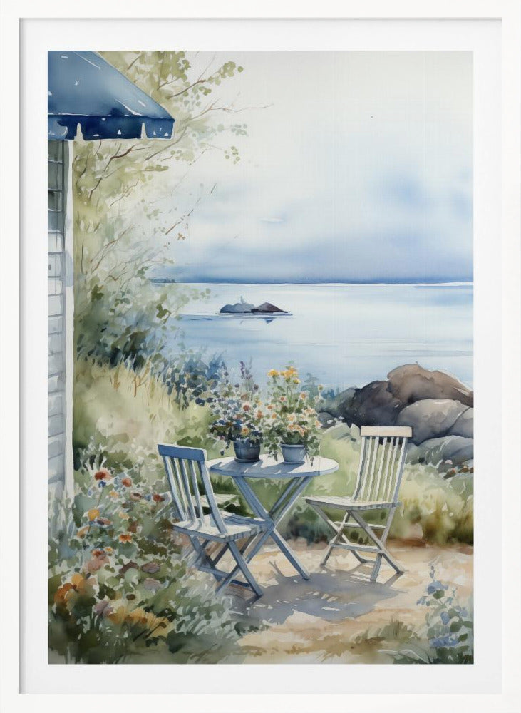 Summer Theme In Watercolor No 7 - Poster / Art Print