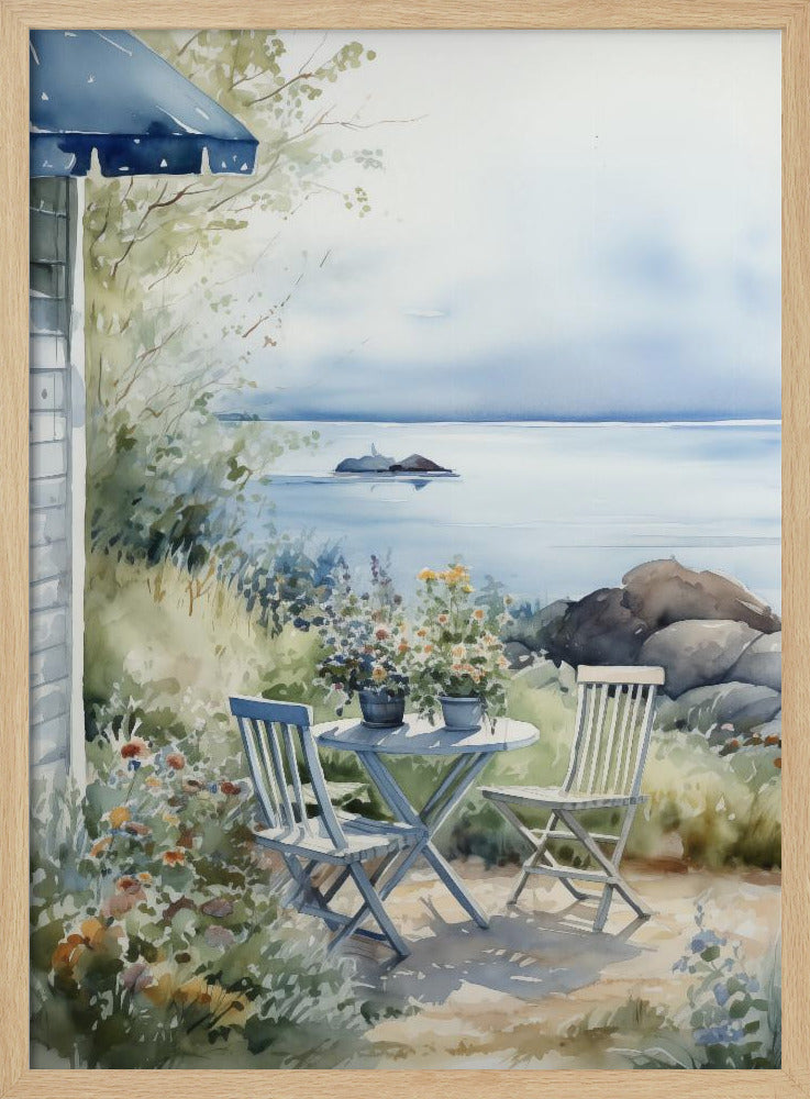 Summer Theme In Watercolor No 7 - Poster / Art Print