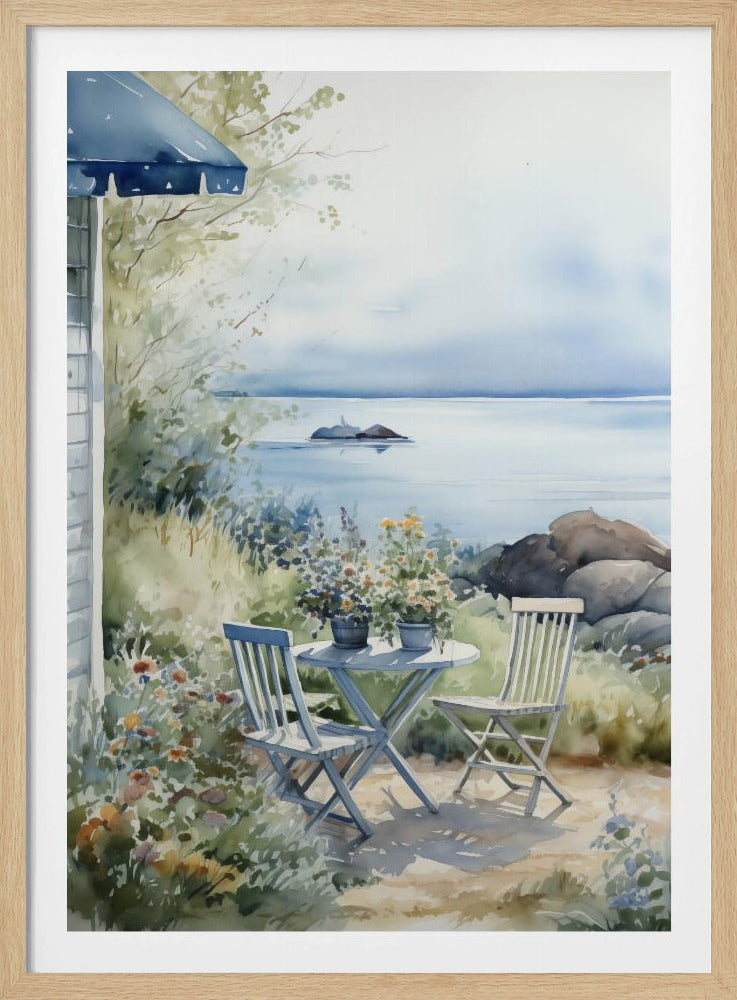 Summer Theme In Watercolor No 7 - Poster / Art Print