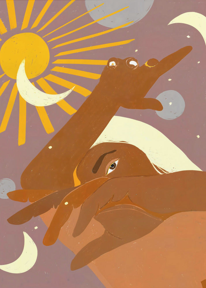 The Moon Dances With Me the Way The Sun Cant - Poster / Art Print