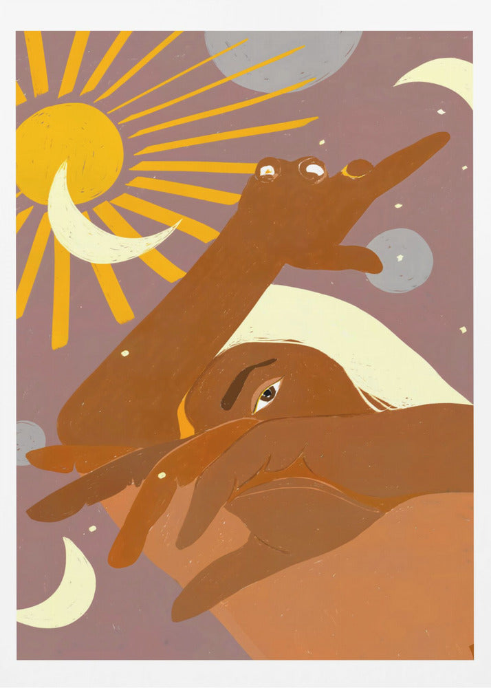 The Moon Dances With Me the Way The Sun Cant - Poster / Art Print
