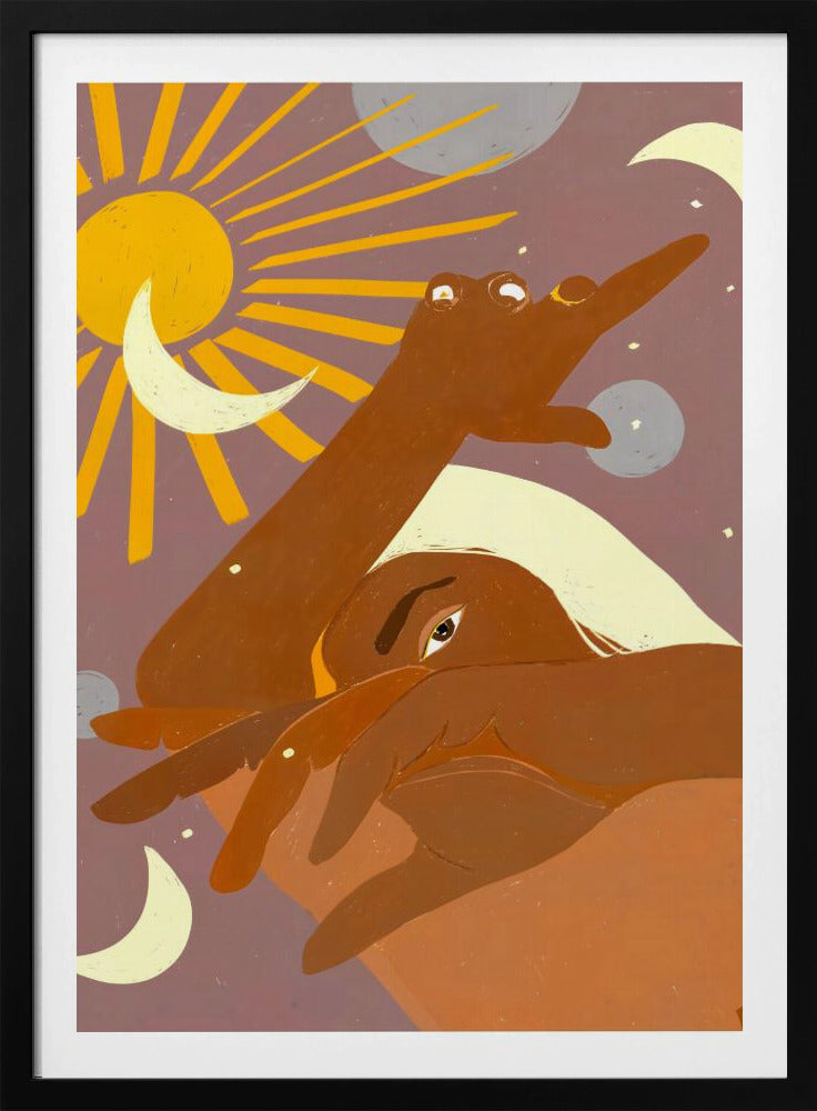 The Moon Dances With Me the Way The Sun Cant - Poster / Art Print