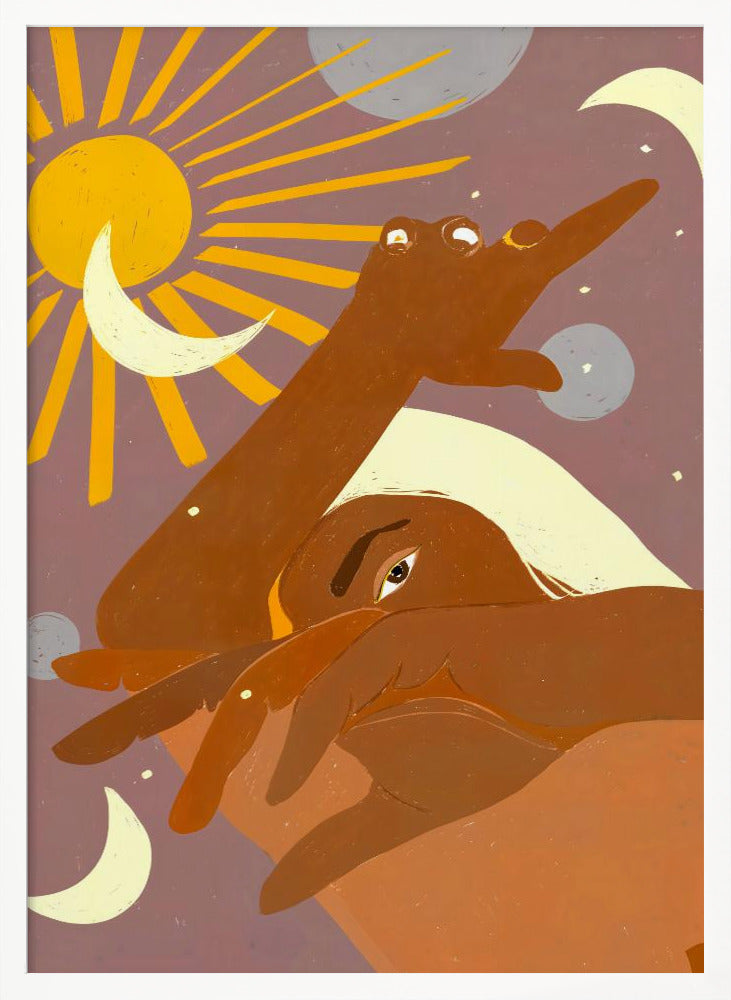 The Moon Dances With Me the Way The Sun Cant - Poster / Art Print
