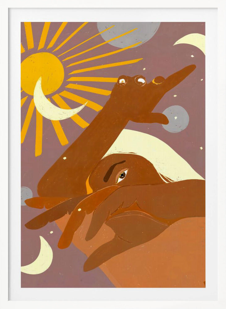 The Moon Dances With Me the Way The Sun Cant - Poster / Art Print