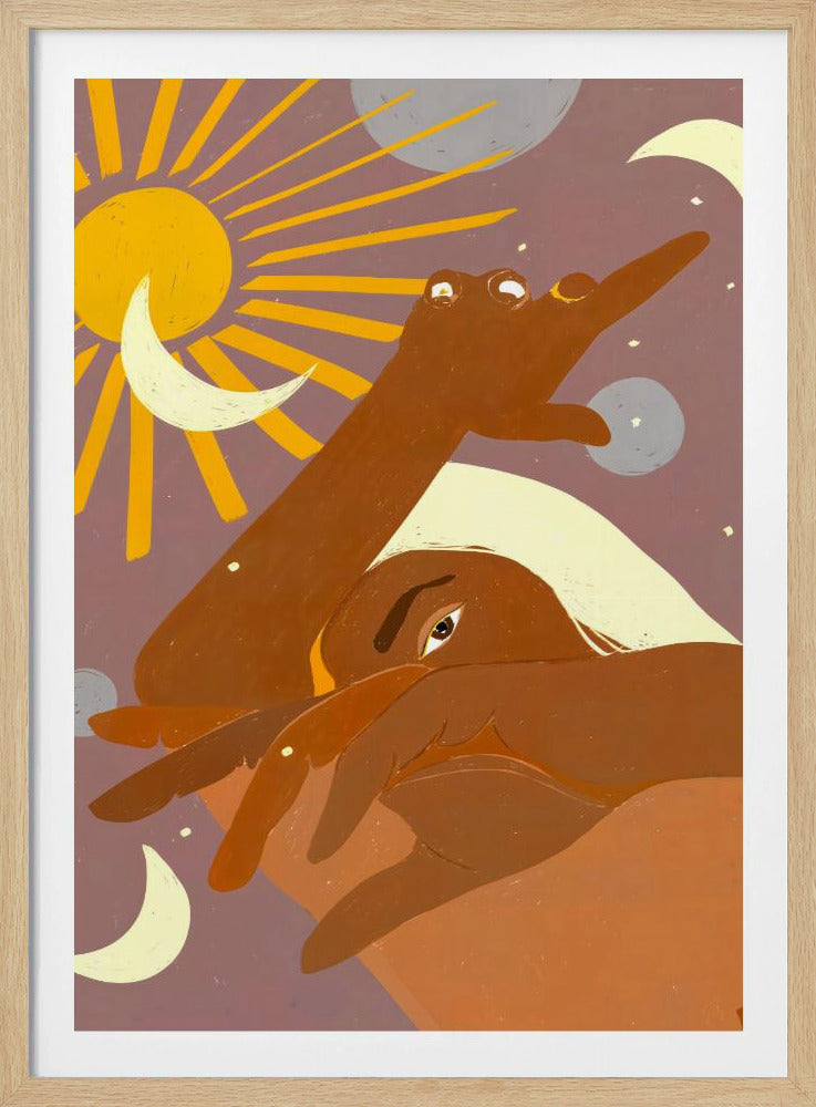 The Moon Dances With Me the Way The Sun Cant - Poster / Art Print