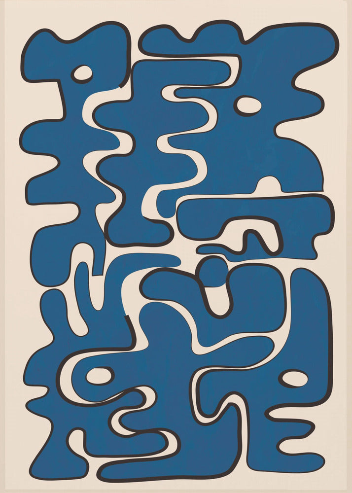 Flowing Maze Dance - Poster / Art Print