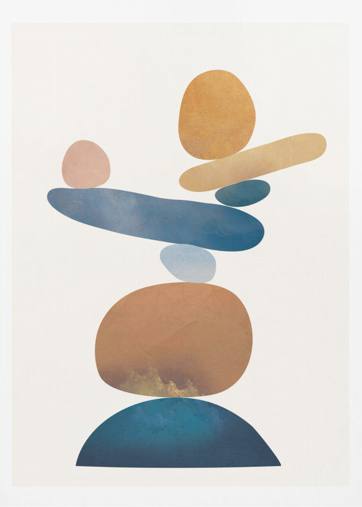 Balancing Shapes - Poster / Art Print