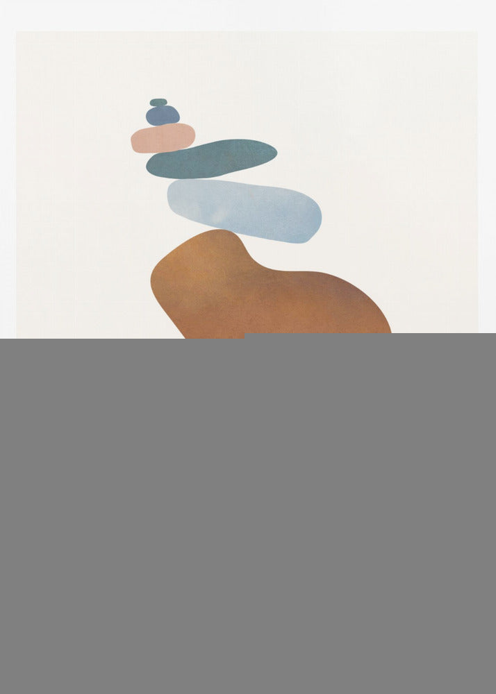 Colorful Stone Balance - Poster / Art Print