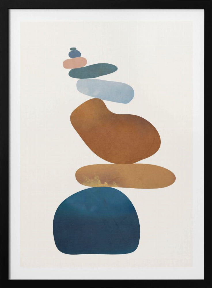 Colorful Stone Balance - Poster / Art Print