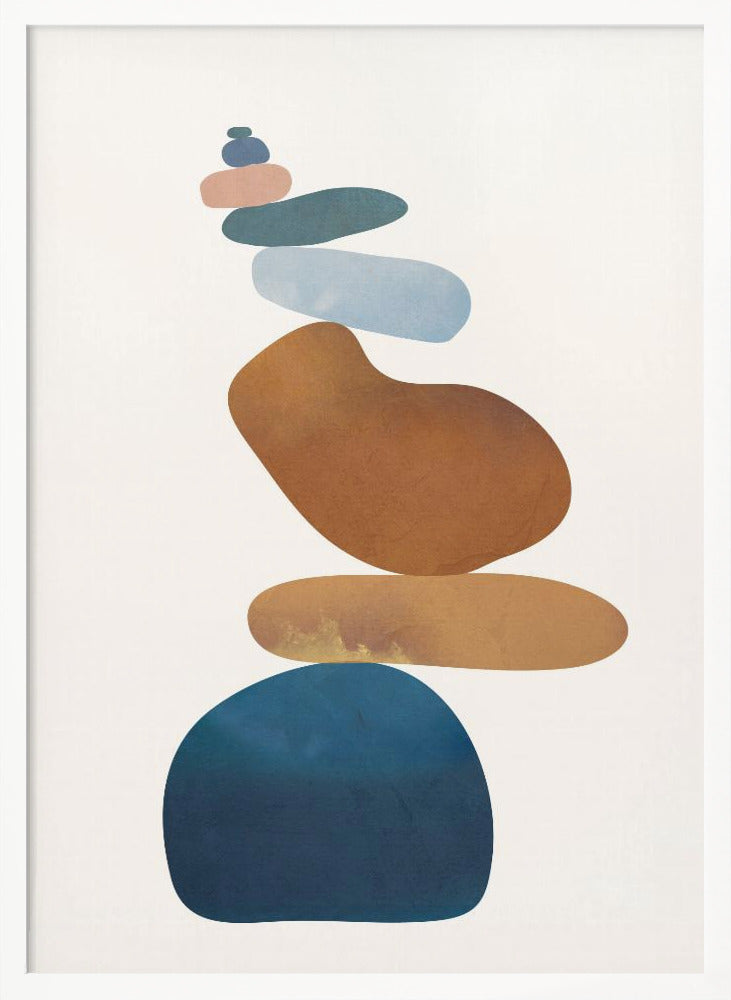 Colorful Stone Balance - Poster / Art Print
