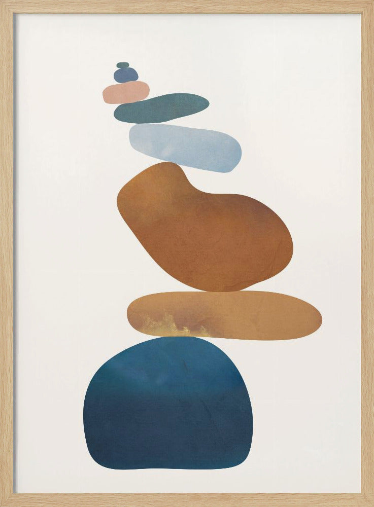Colorful Stone Balance - Poster / Art Print