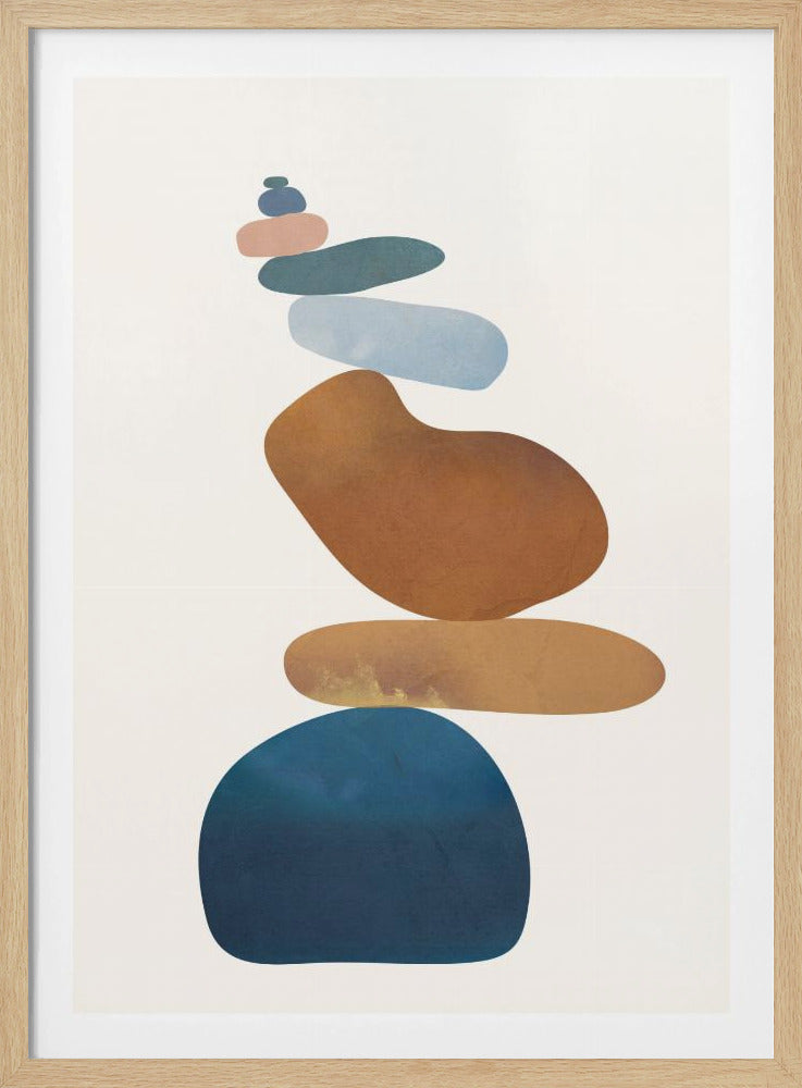 Colorful Stone Balance - Poster / Art Print