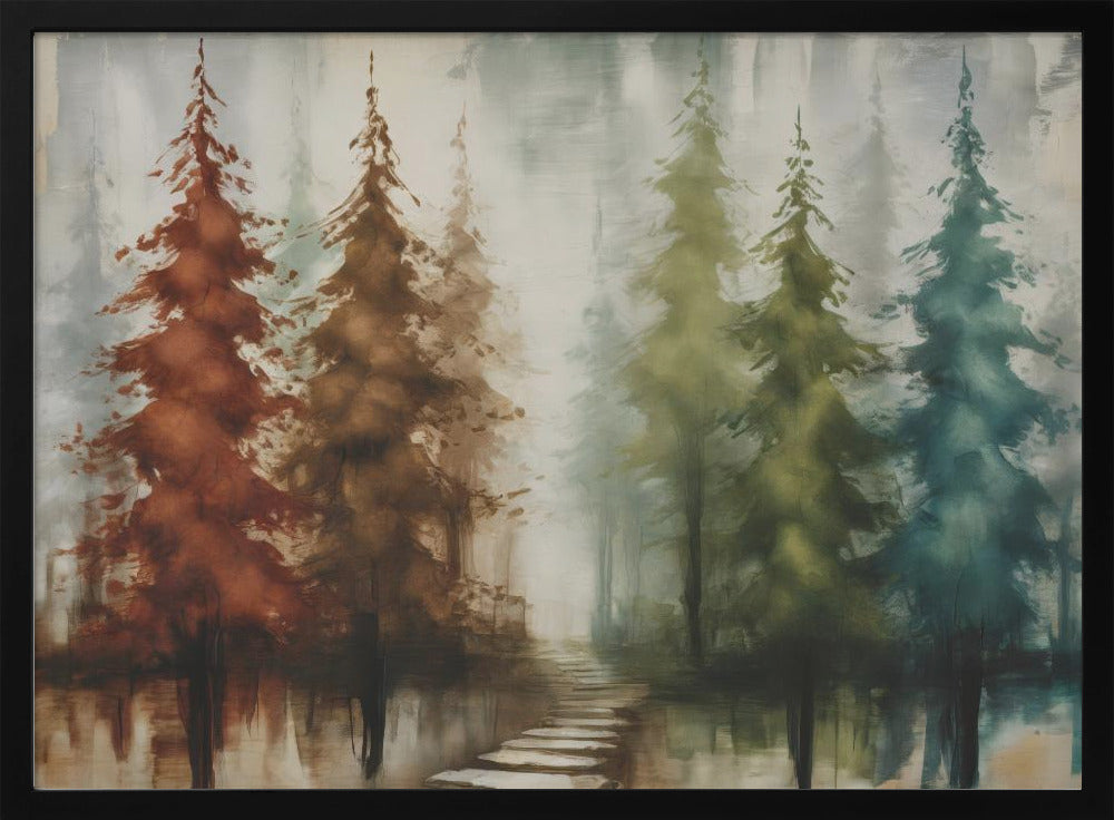 Forest With Earth Tones - Poster / Art Print