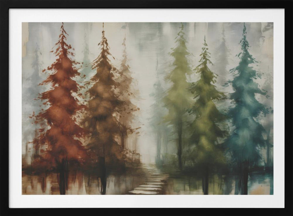Forest With Earth Tones - Poster / Art Print