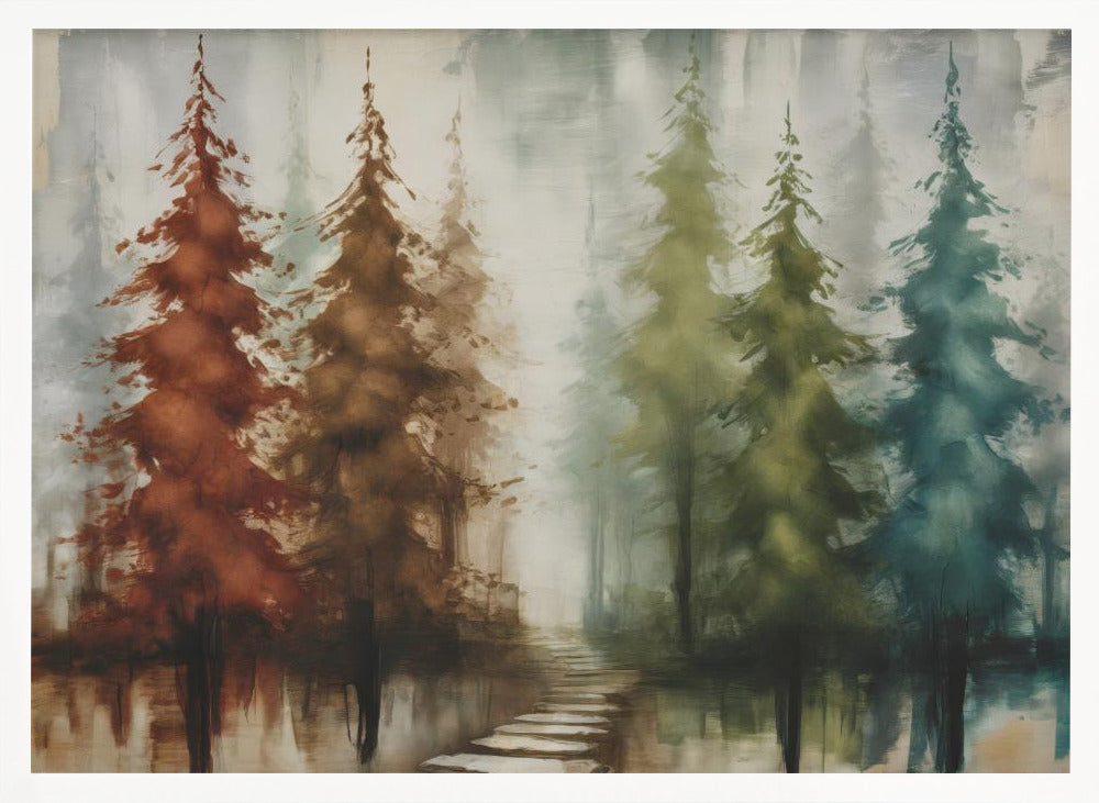 Forest With Earth Tones - Poster / Art Print