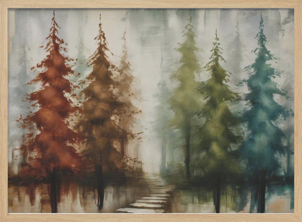 Forest With Earth Tones - Poster / Art Print