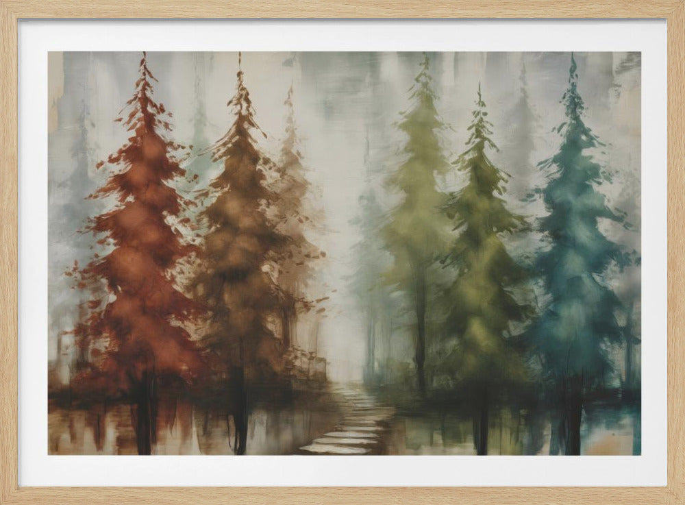 Forest With Earth Tones - Poster / Art Print