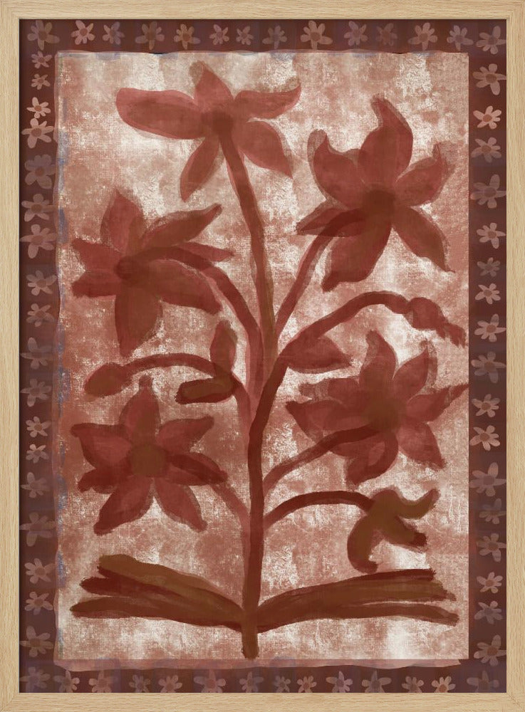 Floral Tapies - Poster / Art Print