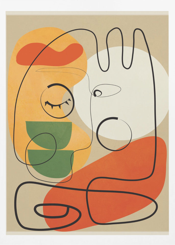 Very Abstract Colorful Portrait - Poster / Art Print