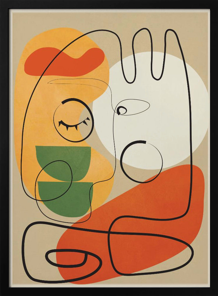 Very Abstract Colorful Portrait - Poster / Art Print