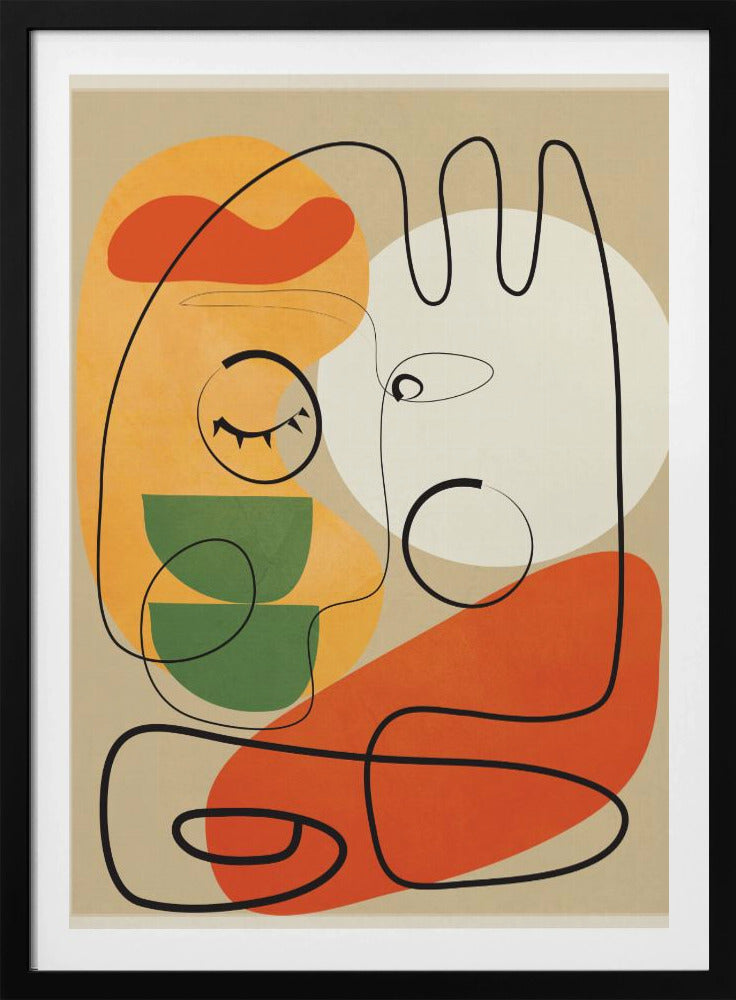 Very Abstract Colorful Portrait - Poster / Art Print
