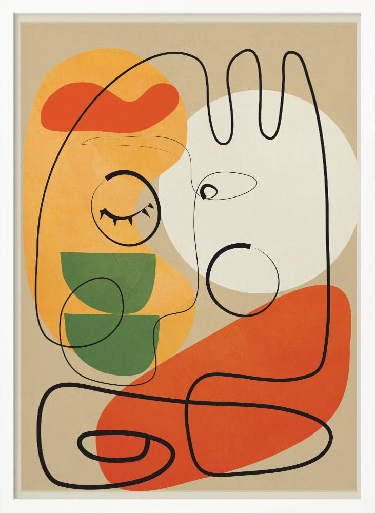 Very Abstract Colorful Portrait - Poster / Art Print