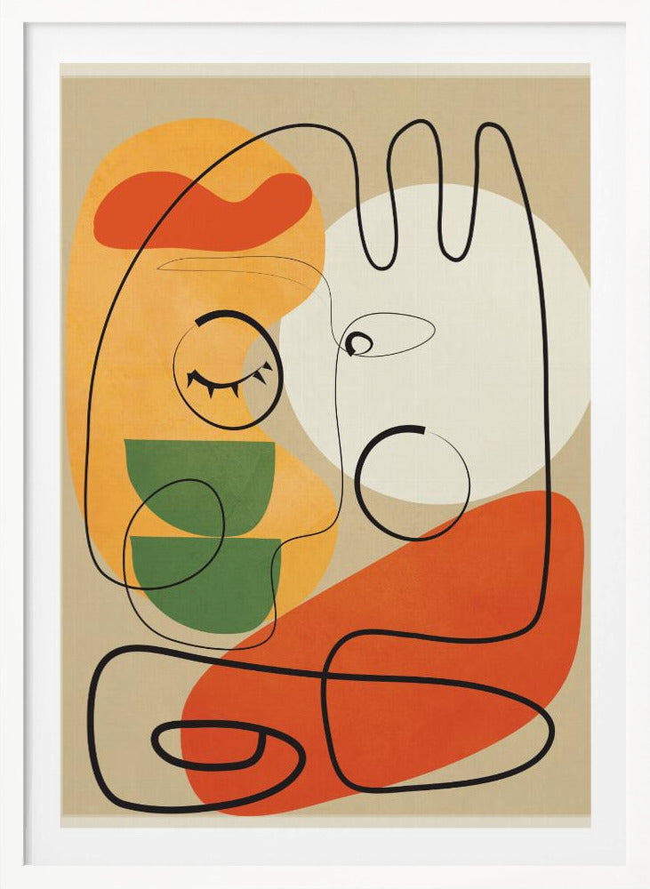 Very Abstract Colorful Portrait - Poster / Art Print