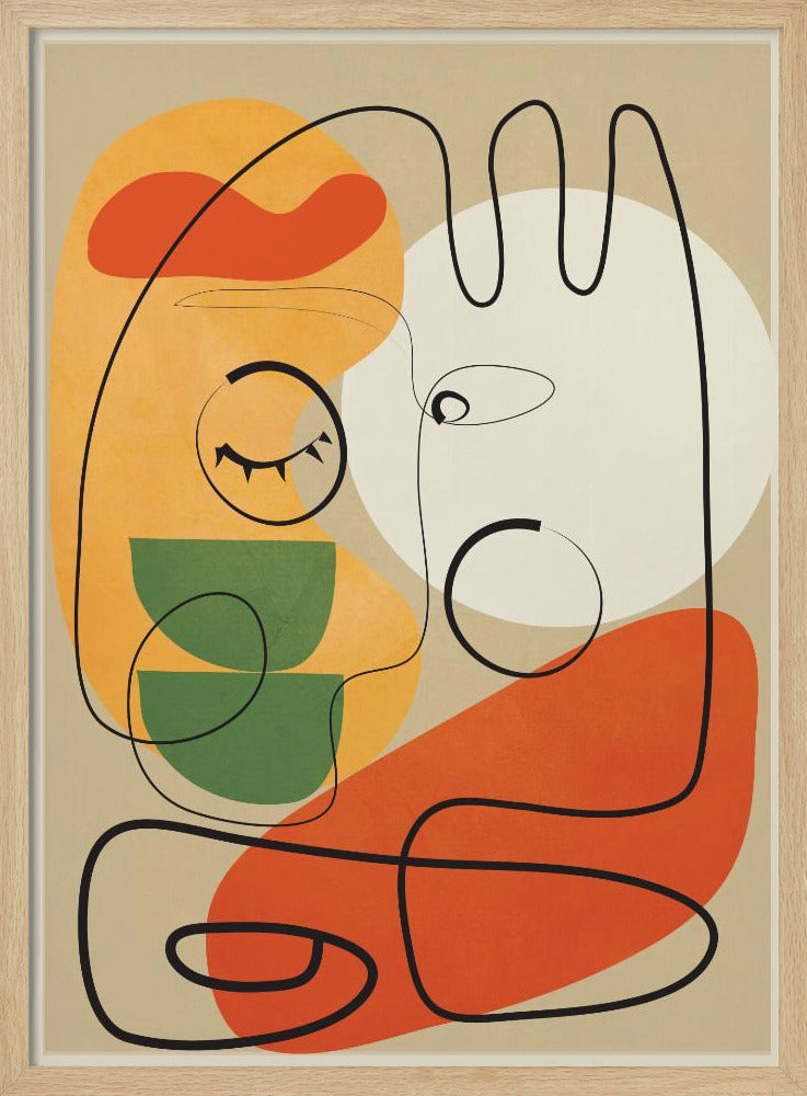 Very Abstract Colorful Portrait - Poster / Art Print