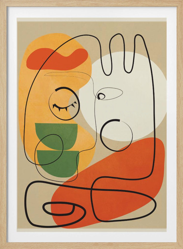 Very Abstract Colorful Portrait - Poster / Art Print