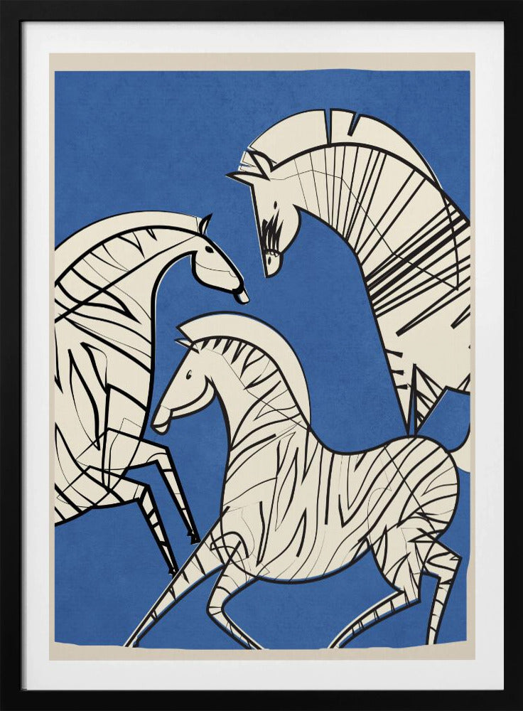 Abstract Zebras - Poster / Art Print