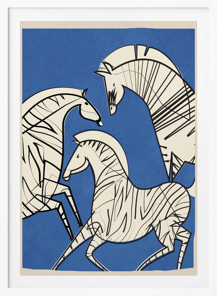Abstract Zebras - Poster / Art Print