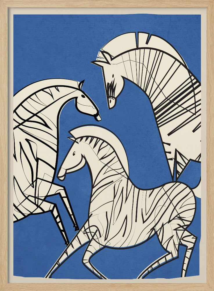 Abstract Zebras - Poster / Art Print