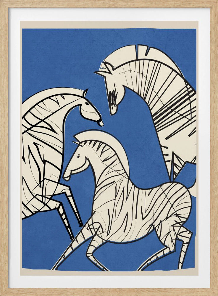 Abstract Zebras - Poster / Art Print