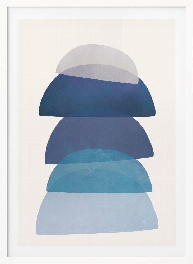 Blue Stack 01 - Poster / Art Print