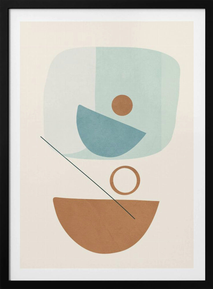 Azzurro Shapes No.4 - Poster / Art Print