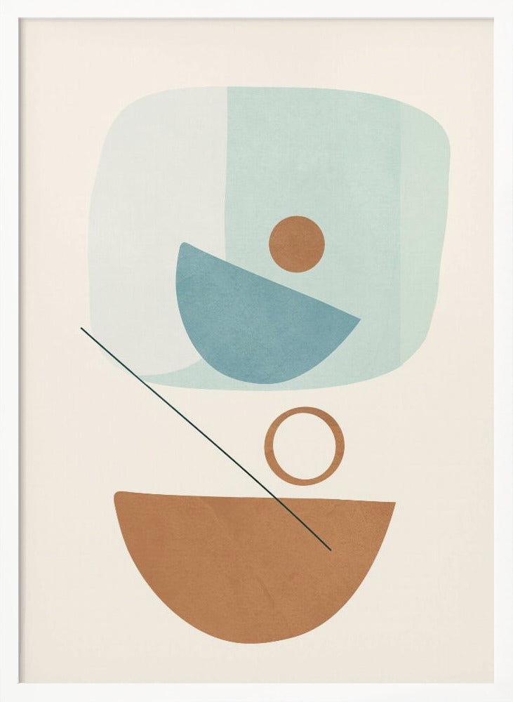 Azzurro Shapes No.4 - Poster / Art Print