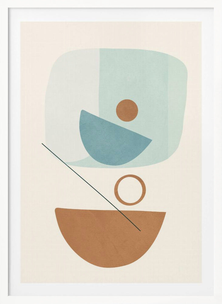 Azzurro Shapes No.4 - Poster / Art Print