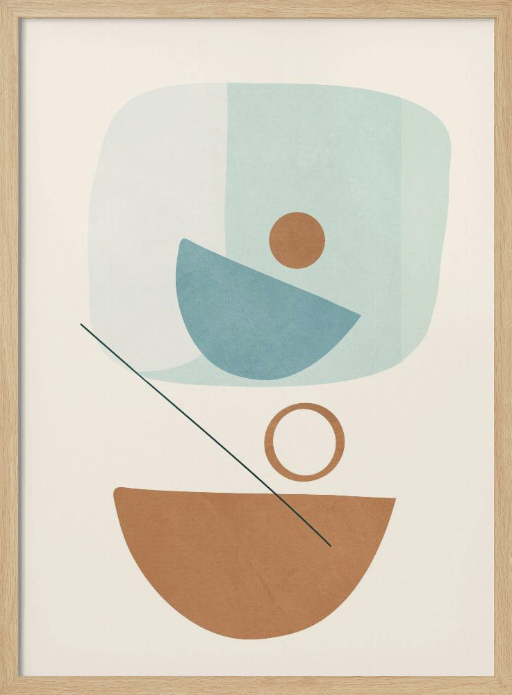 Azzurro Shapes No.4 - Poster / Art Print