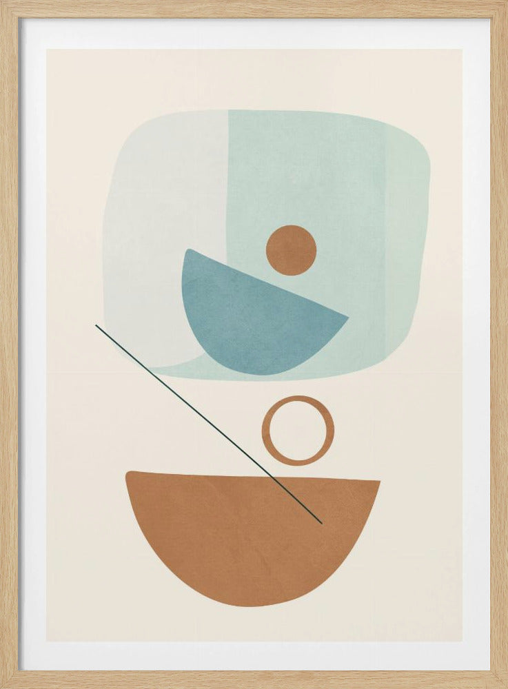 Azzurro Shapes No.4 - Poster / Art Print