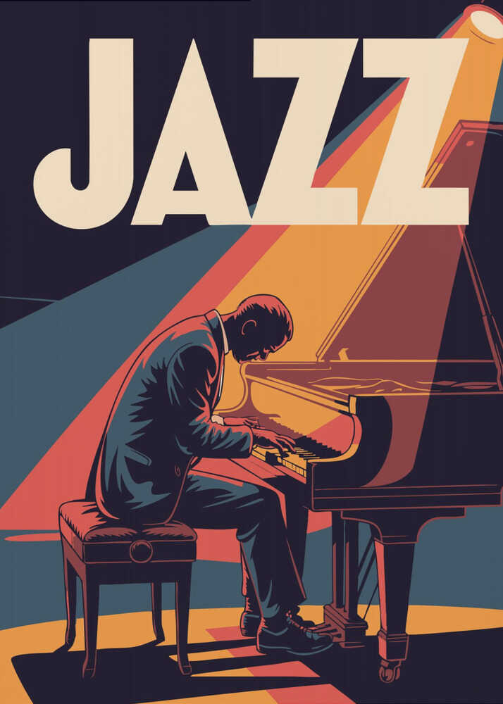 Jazz Pianist - Poster / Art Print