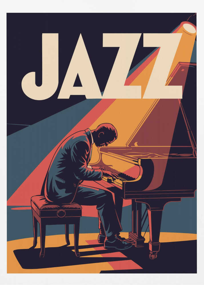 Jazz Pianist - Poster / Art Print