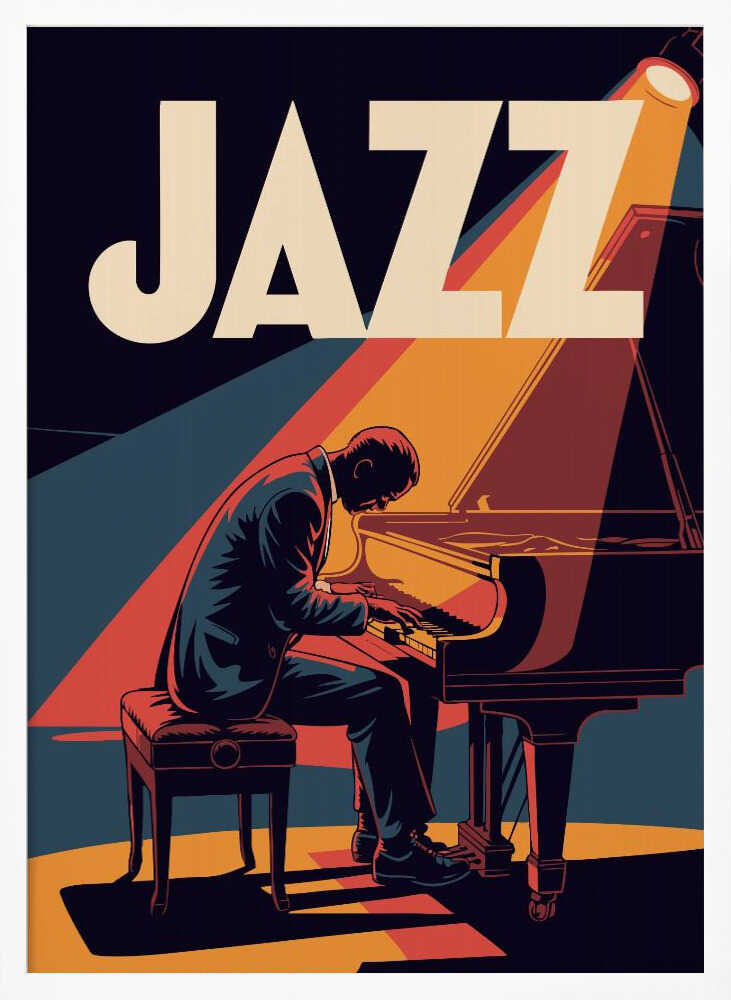Jazz Pianist - Poster / Art Print
