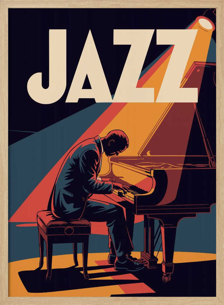 Jazz Pianist - Poster / Art Print