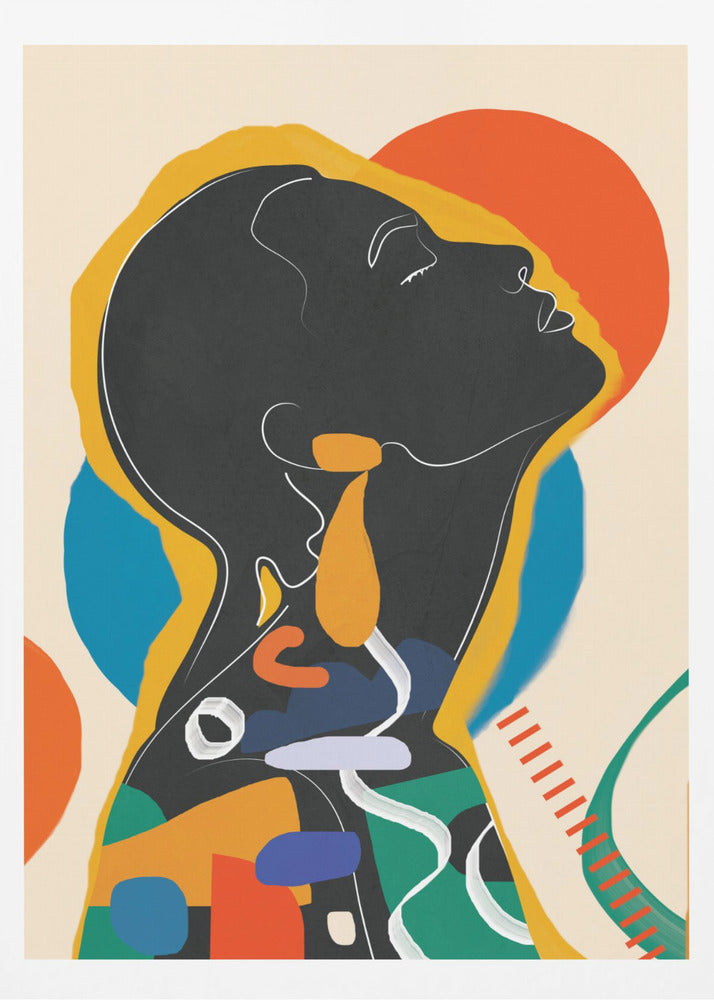 Modern Abstract Woman 1 - Poster / Art Print