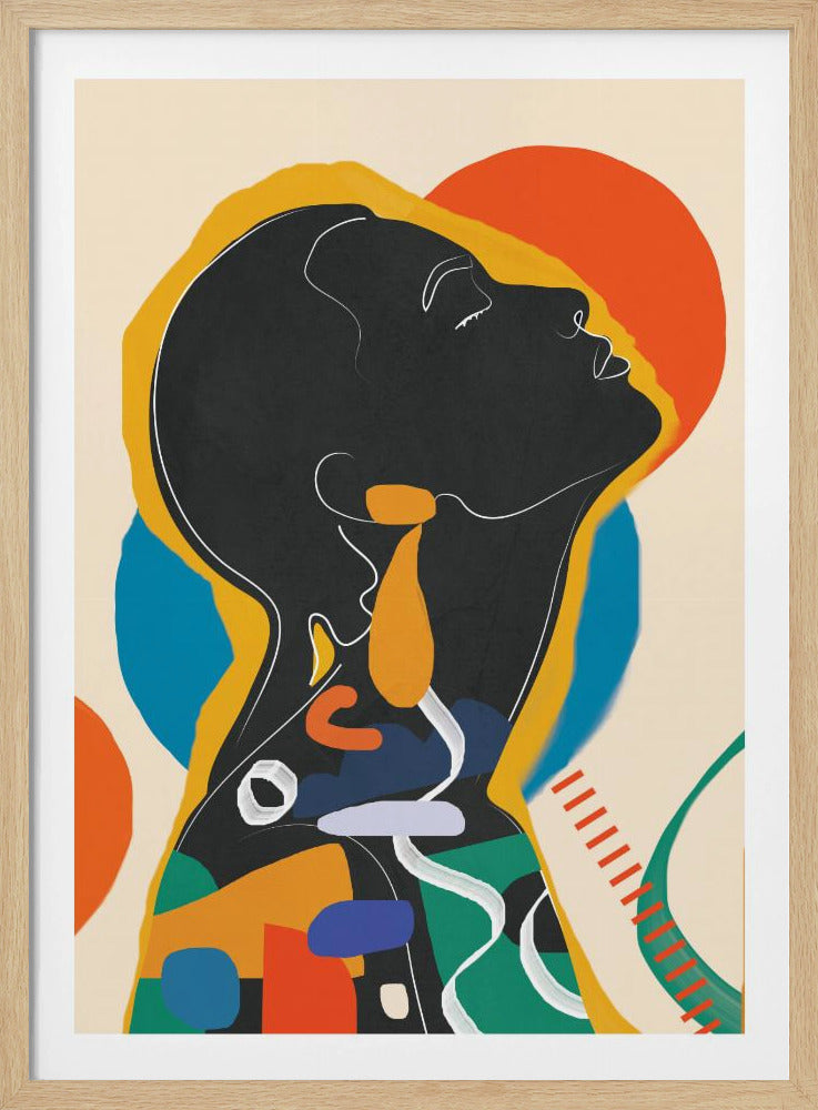 Modern Abstract Woman 1 - Poster / Art Print