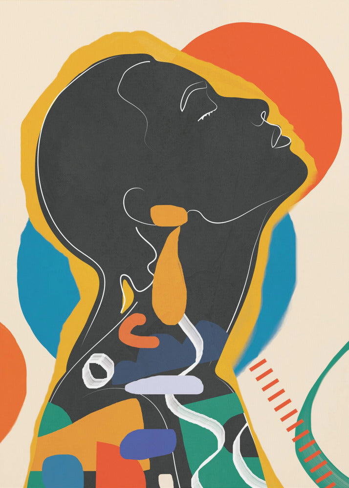 Modern Abstract Woman 1 - Poster / Art Print