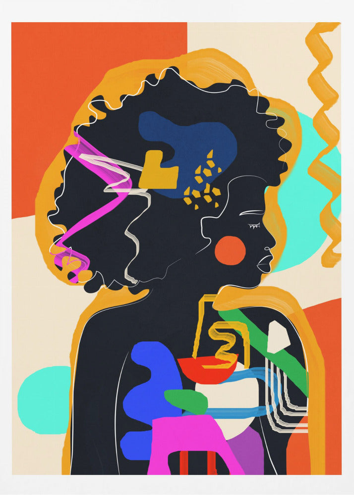 Modern Abstract Woman 4 - Poster / Art Print