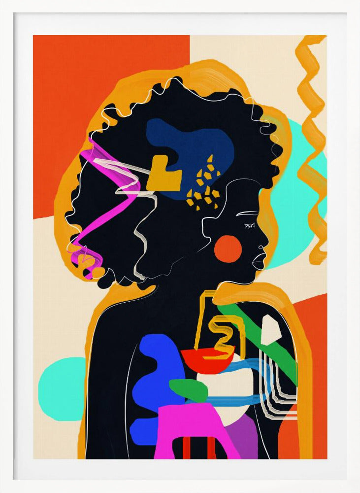 Modern Abstract Woman 4 - Poster / Art Print